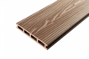 Террасная доска ДПК Grand Line 150x25мм 3D Винтаж, орех 6м
