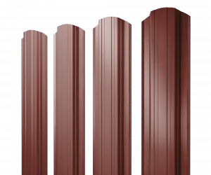 Штакетник Прямоугольный Grand Line 0,45 ПЭ RAL 3009 оксидно-красный