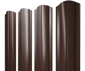 Штакетник Круглый Grand Line 0,5 ПЭ RAL 8017 шоколад