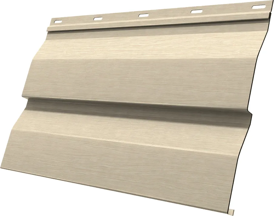 Металлический сайдинг GrandLine под дерево "Корабельная доска" Print Elite Milky Wood TwinColor