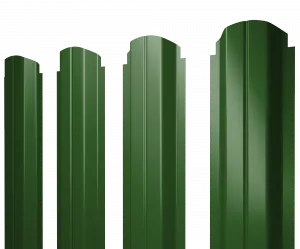 Штакетник П-образный Grand Line 0,45 ПЭ RAL 6002 лиственно-зелёный