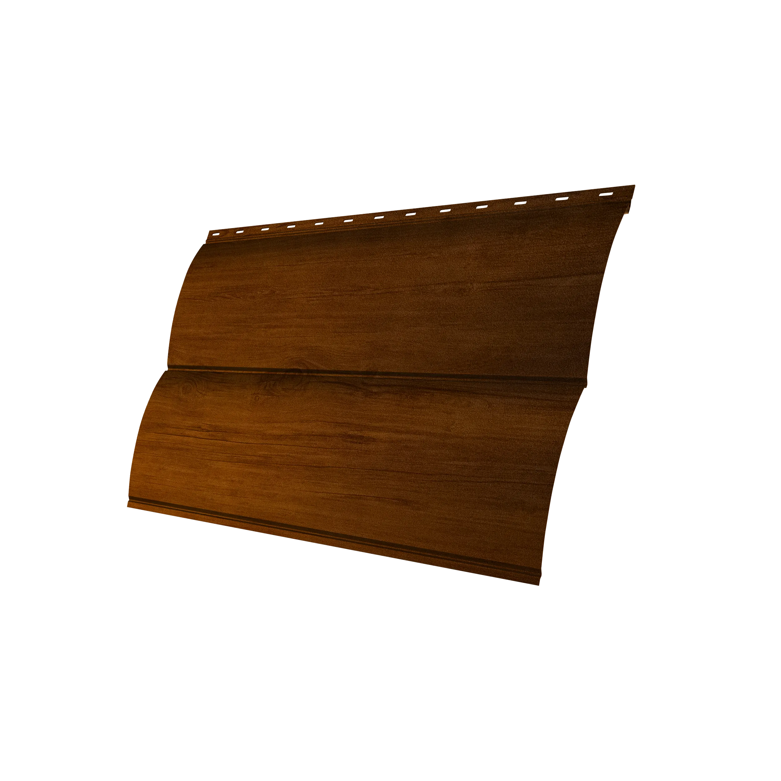 Металлический сайдинг под бревно GrandLine "Блок-хаус" 0.45 Premium Golden Wood Intense FTC