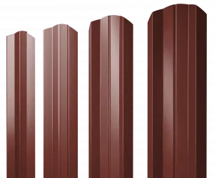 Штакетник М-образный Grand Line 0,45 ПЭ RAL 3009 оксидно-красный