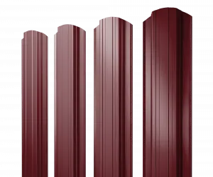 Штакетник Прямоугольный Grand Line 0,5 ПЭ RAL 3005 красное вино
