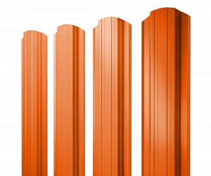 Штакетник Прямоугольный Grand Line 0,45 ПЭ RAL 2004 оранжевый
