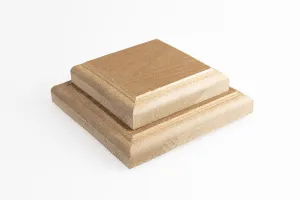 Комплект крышка-юбка для столба ДПК Grand Line 3D 100×100 мм (орех)