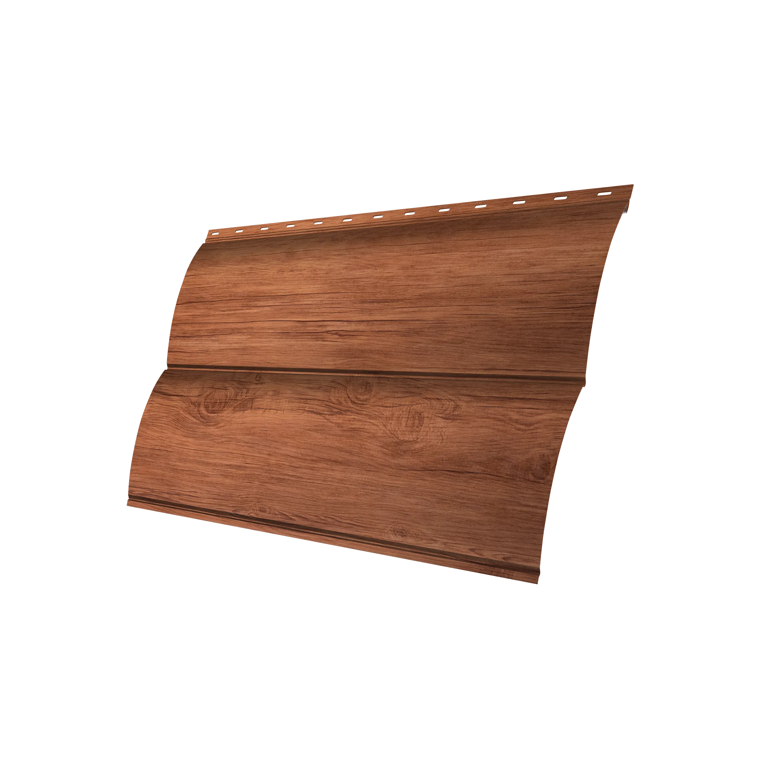 Металлический сайдинг под бревно GrandLine "Блок-хаус" 0.45 Premium Rowan Wood Intense FTC
