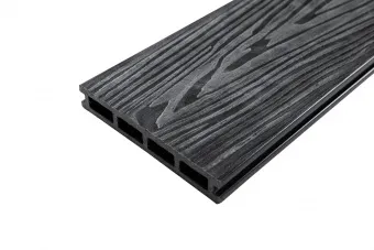 Террасная доска ДПК Grand Line 150x25мм 3D Винтаж, графит 3м