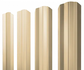 Штакетник М-образный Grand Line 0,4 ПЭ RAL 1014 слоновая кость