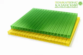 Сотовый поликарбонат Rational, 6 мм, 0,78 кг/м2 цветной