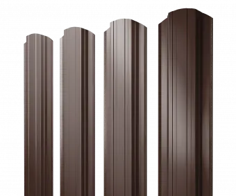 Штакетник Прямоугольный Grand Line 0,5 ПЭ RAL 8017 шоколад