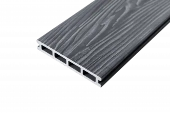 Террасная доска ДПК Grand Line 150x25мм 3D Винтаж, тёмно-серый 3м