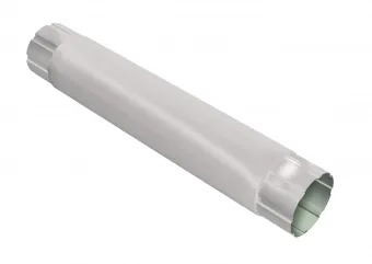 Труба соединительная, 1м GRAND LINE D125/90 RAL 9003 (белый)