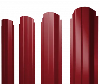 Штакетник П-образный Grand Line 0,45 ПЭ RAL 3003 рубиново-красный