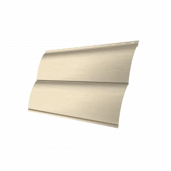 Металлический сайдинг под бревно GrandLine "Блок-хаус" Print Elite Milky Wood TwinColor