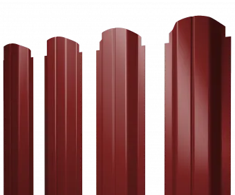 Штакетник П-образный Grand Line 0,45 ПЭ RAL 3011 коричнево-красный