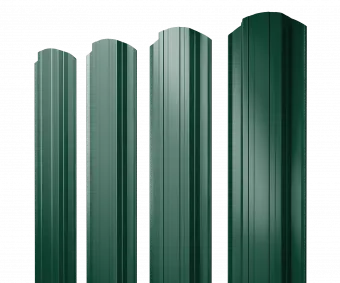 Штакетник Прямоугольный Grand Line 0,4 ПЭ RAL 6005 зелёный мох