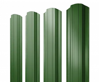 Штакетник Прямоугольный Grand Line 0,45 ПЭ RAL 6002 лиственно-зелёный