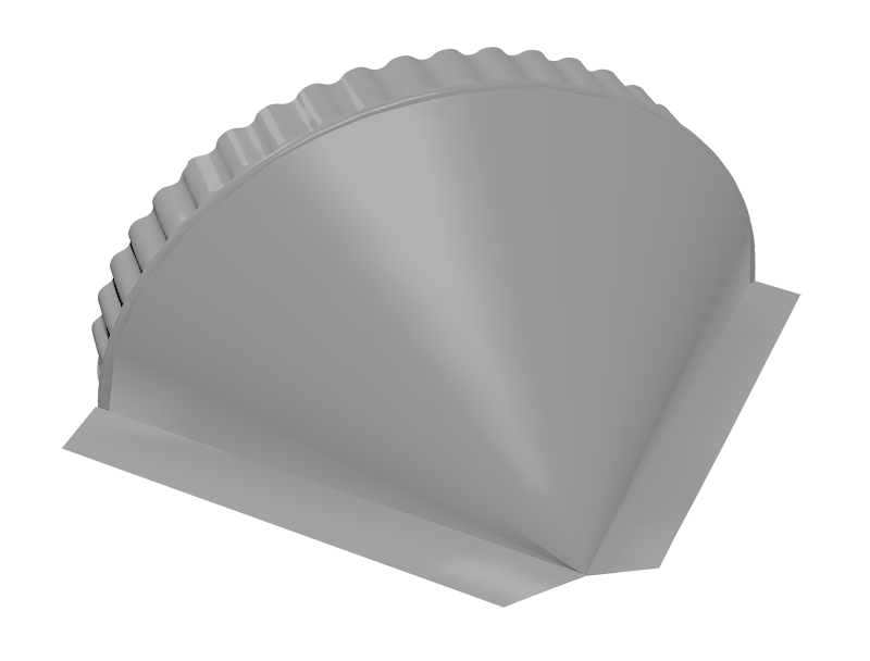 Заглушка конусная Grand Line 0,45 PE RAL 9006